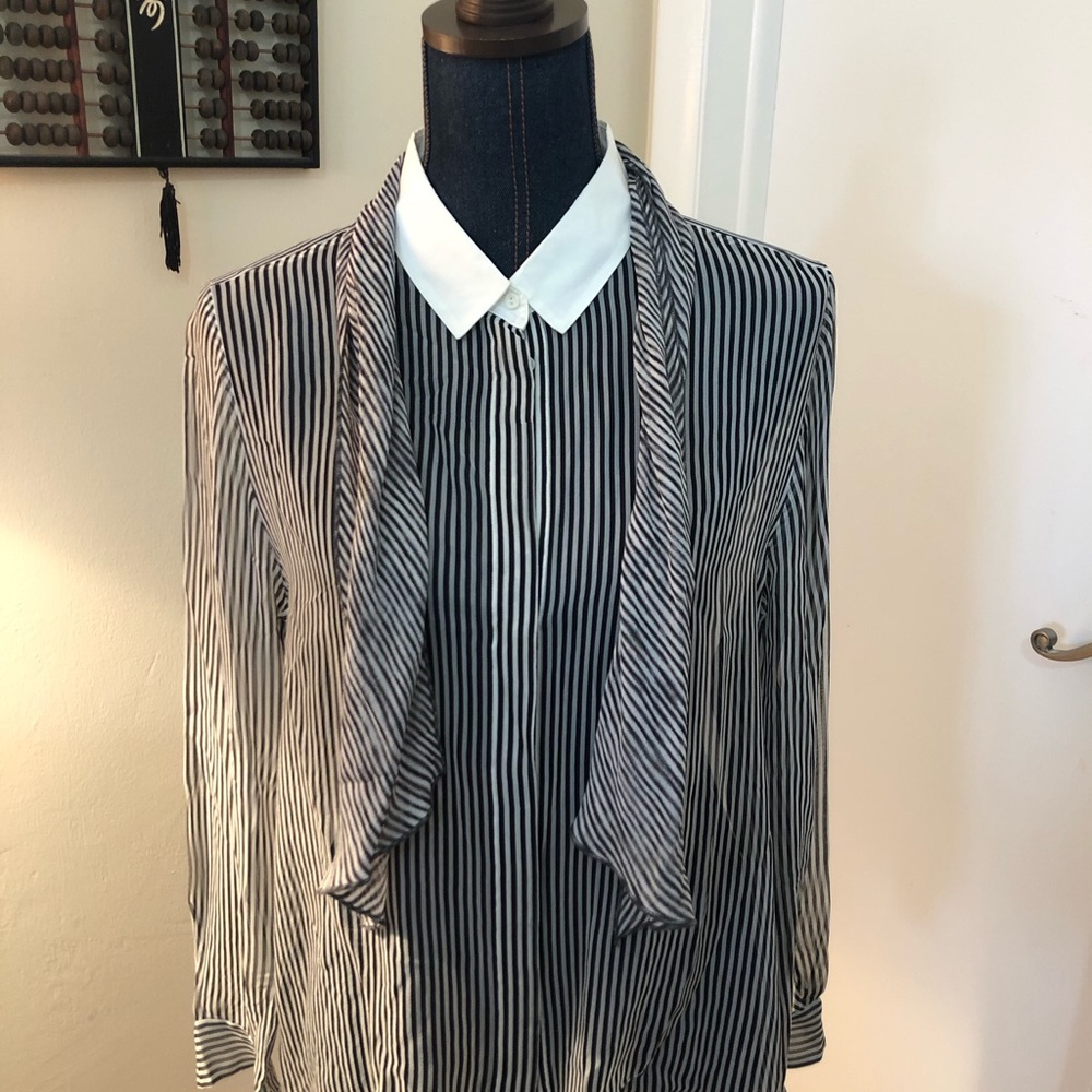 Marccain sheer blouse with scarf